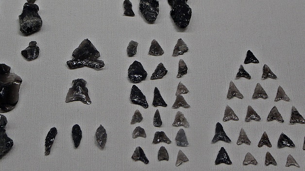 尖石考古館展示の土偶の破片